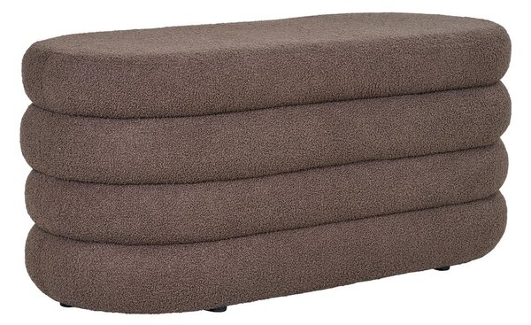 Rjava klop iz tkanine bouclé Dartford – House Nordic