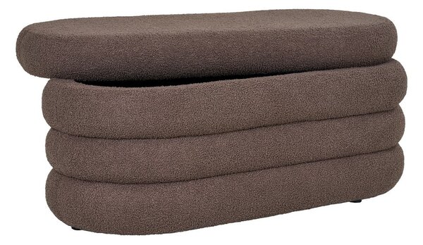 Rjava klop iz tkanine bouclé Dartford – House Nordic
