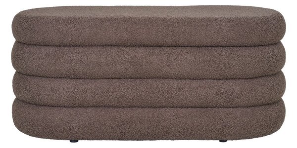 Rjava klop iz tkanine bouclé Dartford – House Nordic