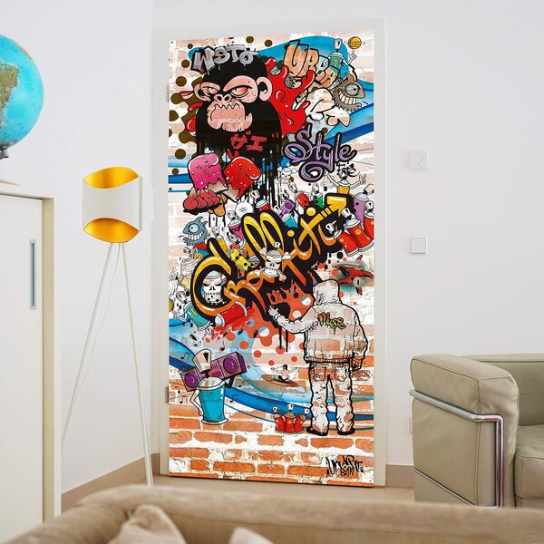 Fototapeta za vrata GRAFFITI 86x200 cm