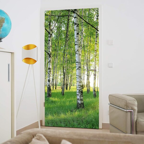 Fototapeta za vrata BREZOV GOZD 86x200 cm