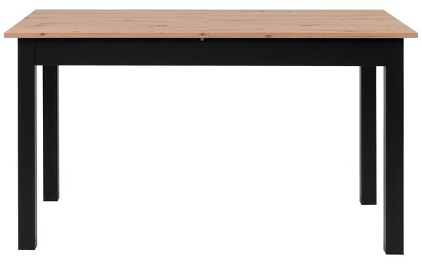 P & B Raztegljiva Jedilna Miza Coburg, Črna, 140-180x80cm