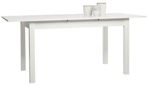P & B Raztegljiva Jedilna Miza Coburg, Bela, 140-180x80cm