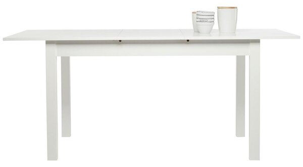 P & B Raztegljiva Jedilna Miza Coburg, Bela, 140-180x80cm