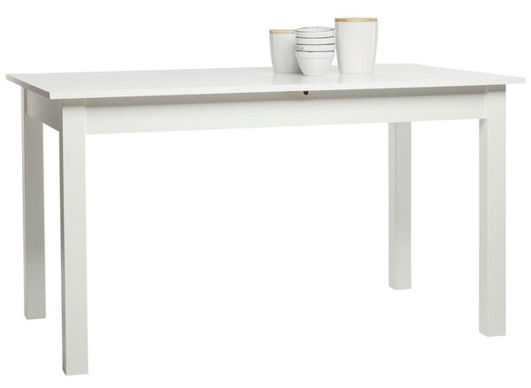 P & B Raztegljiva Jedilna Miza Coburg, Bela, 140-180x80cm