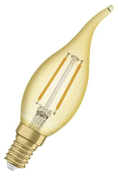 Osram LED svetlobni vir Vintage Edition 1906 kapljične oblike E14 CLBA22 (E14, Ni mogoče zatemniti, Toplo bela, 220 lm, 2,5 W)