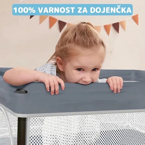 Nestplay™ Zložljiva Otroška Stajica (127 X 127 Cm)