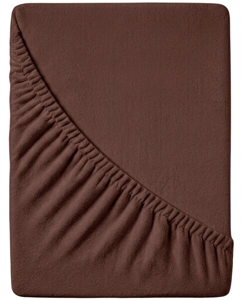Frotirasta rjuha EXCLUSIVE temno rjava 90 x 200 cm