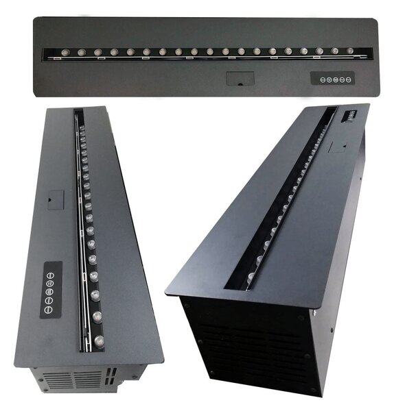 Kamin na vodno paro, ElectricSun MISTique XXL, 200 cm, 8-barvnim plamenom, z zvokom, WiFi aplikacijo