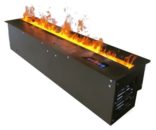 Kamin na vodno paro, ElectricSun MISTique XXL, 200 cm, 8-barvnim plamenom, z zvokom, WiFi aplikacijo