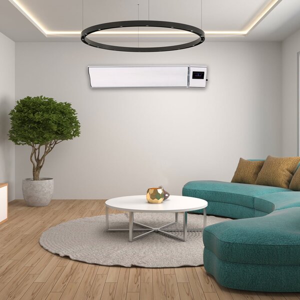 Infrardeči grelec s termostatom, ElectricSun 1800W in 900W, beli, infrardeči grelnik z WiFi in daljinskim upravljalnikom, montaža na steno in strop, n