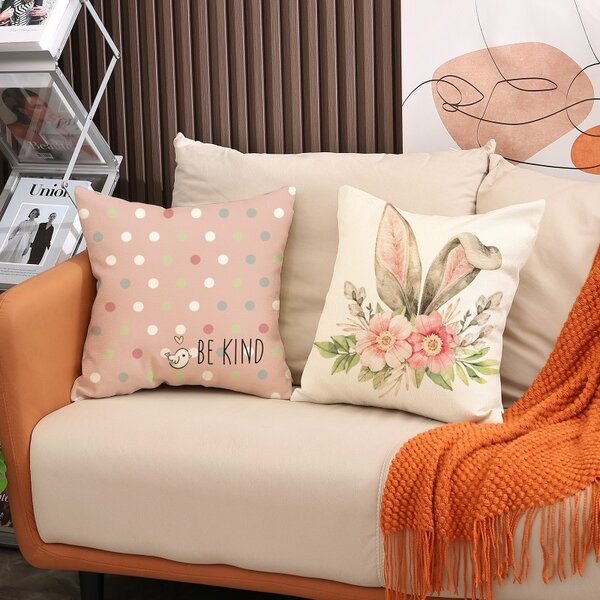Prevleka za blazino BE KIND 45x45 cm, roza