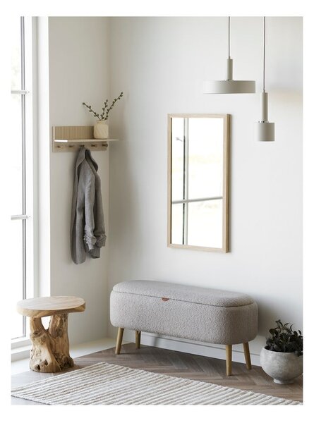 Okrogla stranska mizica iz masivnega tika ø 40 cm Palena – House Nordic