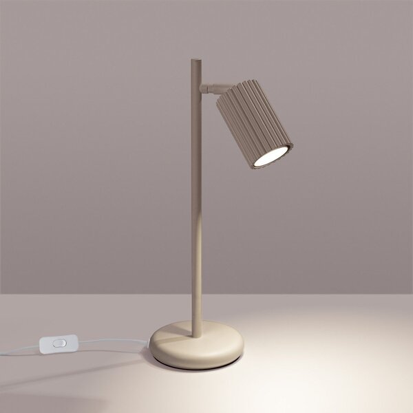 Sivorjava kovinska namizna svetilka (višina 43 cm) Gleam – Sollux