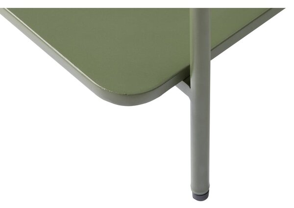 Zelena kovinska klubska mizica 55x110 cm Yuba – Unique Furniture