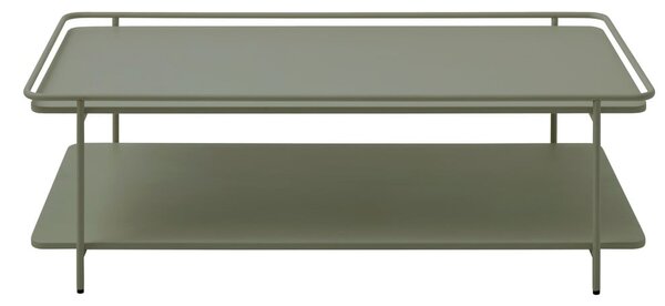 Zelena kovinska klubska mizica 55x110 cm Yuba – Unique Furniture