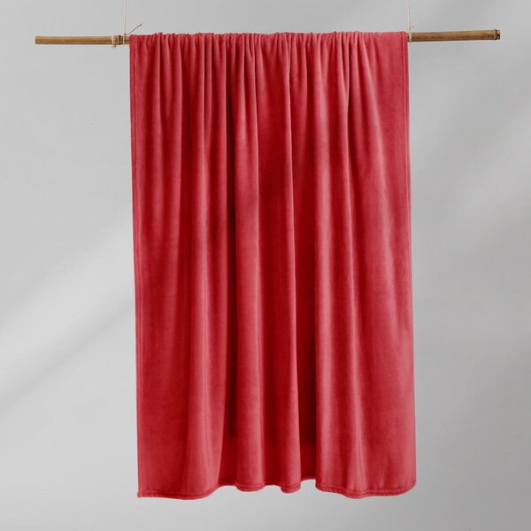 Rdeča odeja iz mikrovlaken DecoKing Mic, 160 x 210 cm