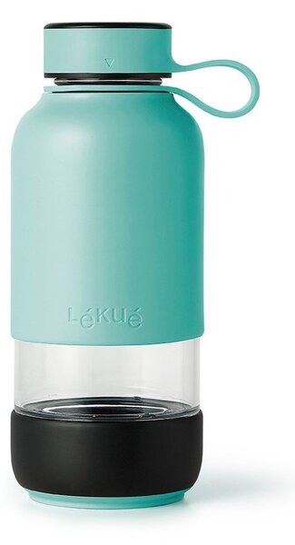 Turkizna steklena steklenica za vodo za na pot 500 ml To Go – Lékué