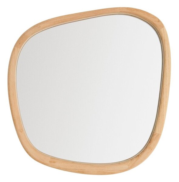 Stensko ogledalo z lesenim okvirjem 45,5x47 cm Alura – Kave Home