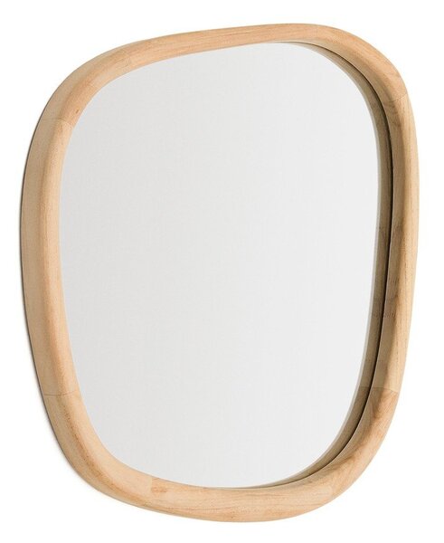 Stensko ogledalo z lesenim okvirjem 45,5x47 cm Alura – Kave Home