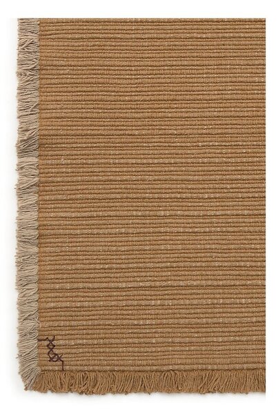 Oker rumena ročno tkana bombažna preproga 140x200 cm Handloom – Lorena Canals