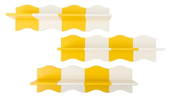 Rumeno-bela otroška polica 80 cm Bubbi – Bloomingville Mini