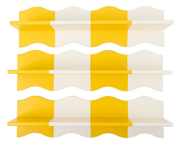Rumeno-bela otroška polica 80 cm Bubbi – Bloomingville Mini