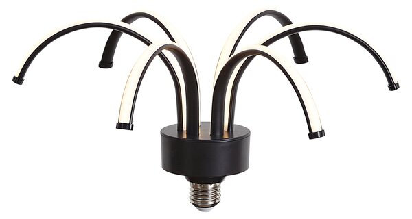 E27 LED dekorativna žarnica črna 6W 450 lm 3000K