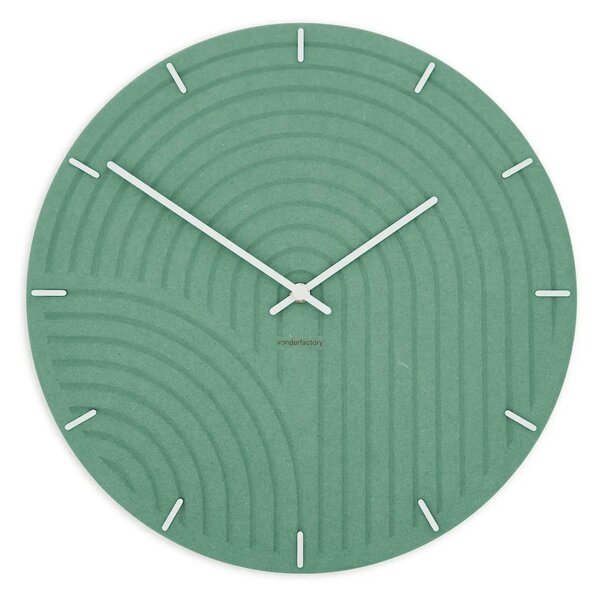 Stenska ura Luxhora Arcadia Mint Green 9 barv kazalcev