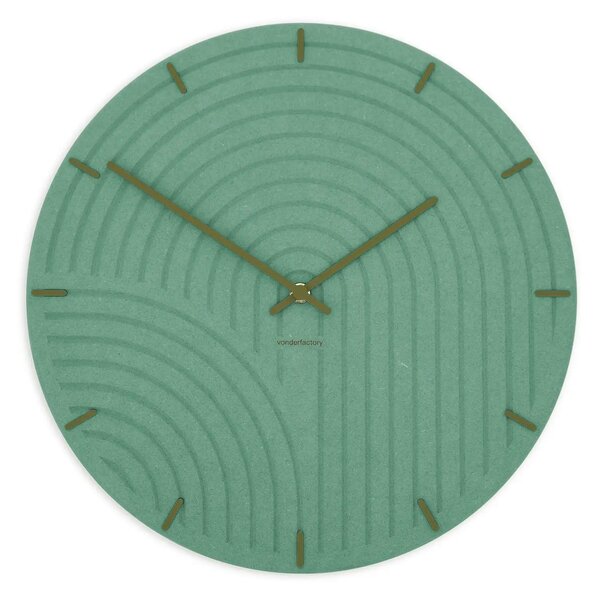 Stenska ura Luxhora Arcadia Mint Green 9 barv kazalcev