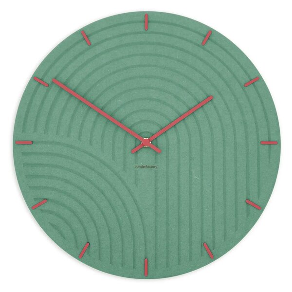 Stenska ura Luxhora Arcadia Mint Green 9 barv kazalcev