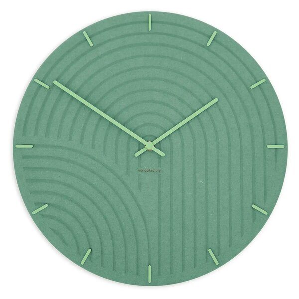 Stenska ura Luxhora Arcadia Mint Green 9 barv kazalcev