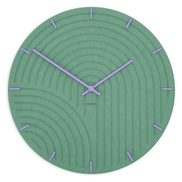 Stenska ura Luxhora Arcadia Mint Green 9 barv kazalcev