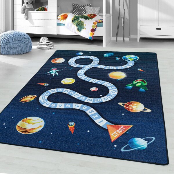 Temno modra otroška preproga 140x200 cm Play Space – Ayyildiz Carpets