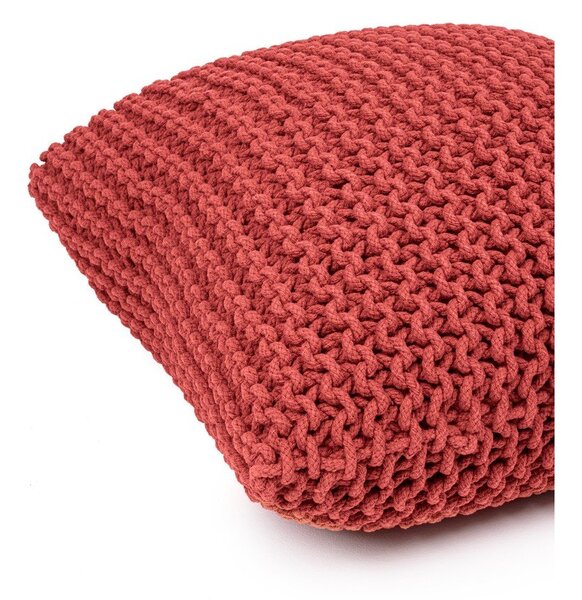 Rdeč pleten tabure Knit – Bonami Essentials