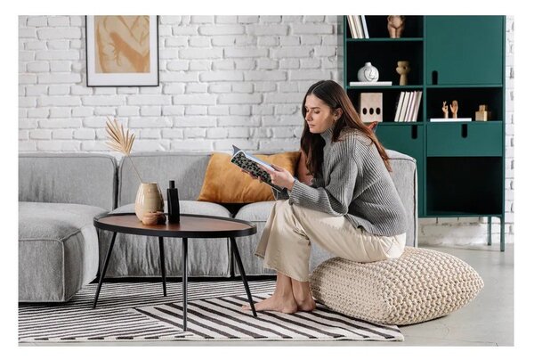 Rdeč pleten tabure Knit – Bonami Essentials