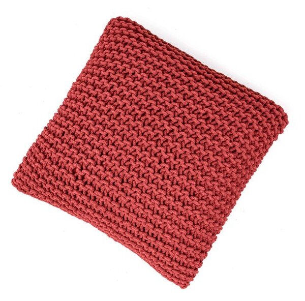 Rdeč pleten tabure Knit – Bonami Essentials