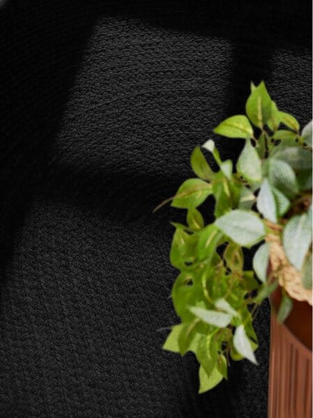 Črna obojestranska ročno tkana preproga iz jute 160x230 cm Braided – Hanse Home