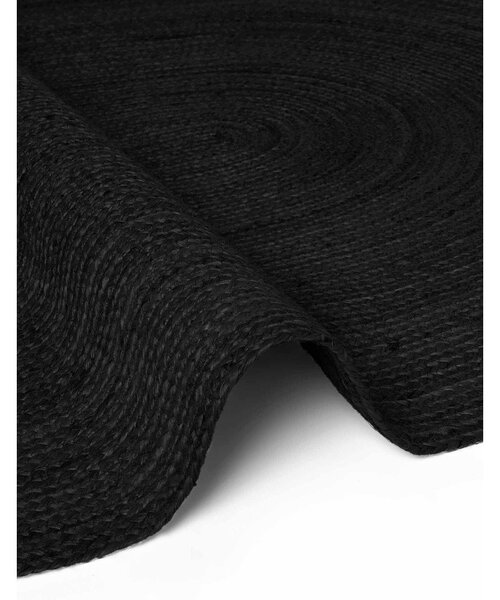 Črna obojestranska ročno tkana preproga iz jute 160x230 cm Braided – Hanse Home