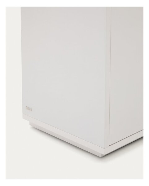 Bela komoda v hrastovem dekorju 180x75x36 cm Abilen – Kave Home