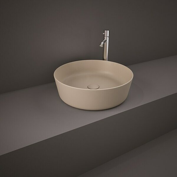 RAK Ceramics Feeling Namestitveno umivalno korito (Premer: 42 cm, Brez posebne glazure, Odprtina za armaturo: Brez, Brez izliva, Cappuccino, Mat)