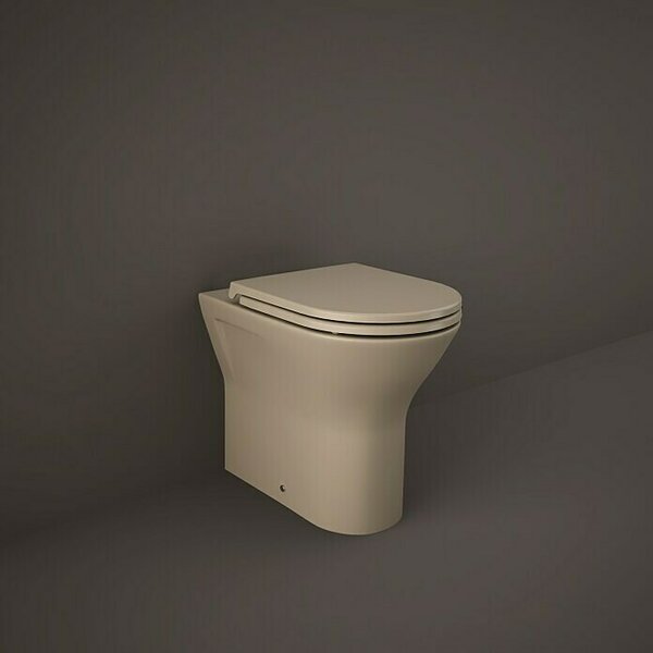 RAK Ceramics Feeling Stoječi WC (Izpiranje brez roba, Brez posebne glazure, Oblika splakovanja: Globok, WC odtok: Vodoravno, Cappuccino)
