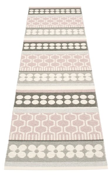 Svetlo rožnat/siv zunanji in notranji tekač 70x270 cm Asta Pale Rose – Pappelina