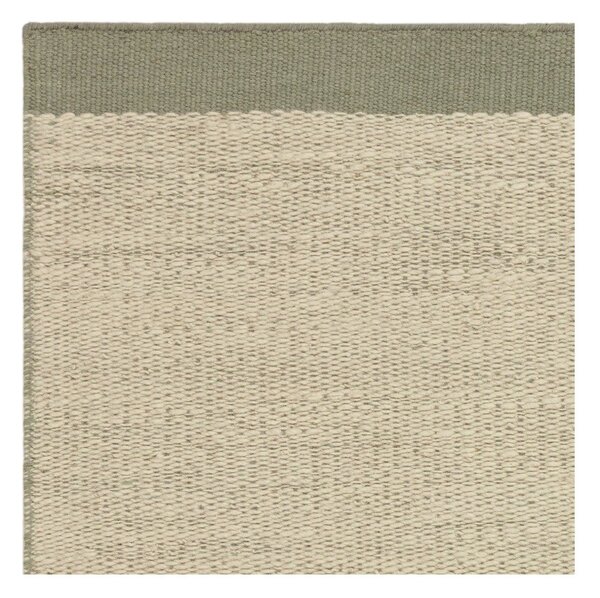 Kremno bela/žajbljevo zelena ročno tkana volnena preproga 160x230 cm Lima Sage – Asiatic Carpets