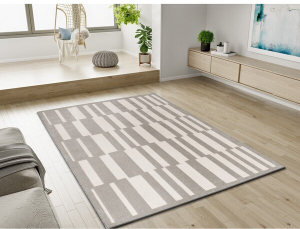 Kremno belo sivorjava preproga 80x150 cm Baresa – Universal