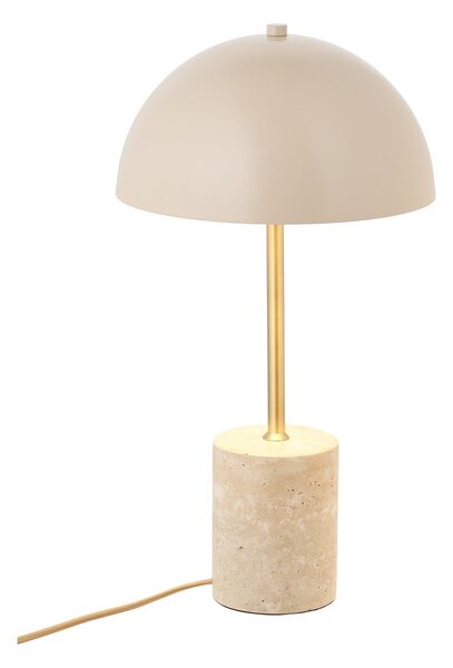 Bež namizna svetilka s kovinskim senčilom (višina 45 cm) Sheffield – House Nordic