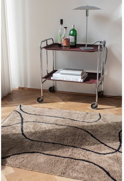 Rjava pralna bombažna preproga 100x140 cm Shadow – Mette Ditmer Denmark