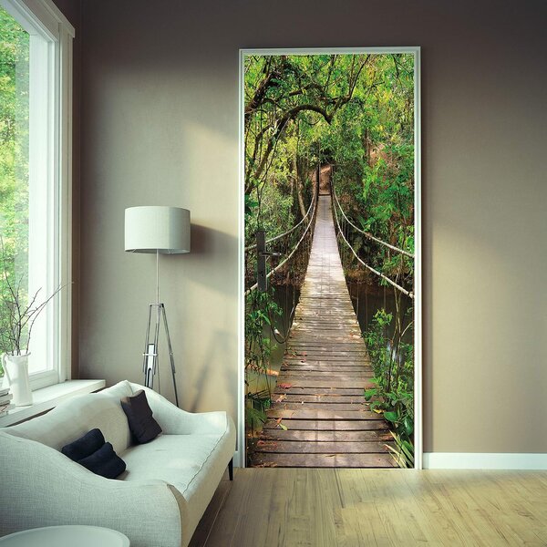 Fototapeta za vrata JUNGLE BRIDGE 86x200 cm