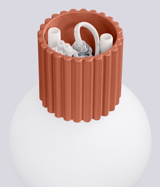 Oranžna stenska svetilka ø 12 cm Orbital – Sollux