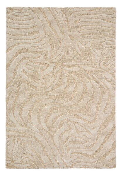Bež ročno tkana preproga iz mešanice volne 160x230 cm Tribet – Kave Home